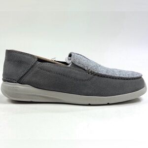 Clarks Gorwin Step Suede Gray Mens 7.5 Sneakers Shoes Slip On Casual 26168646